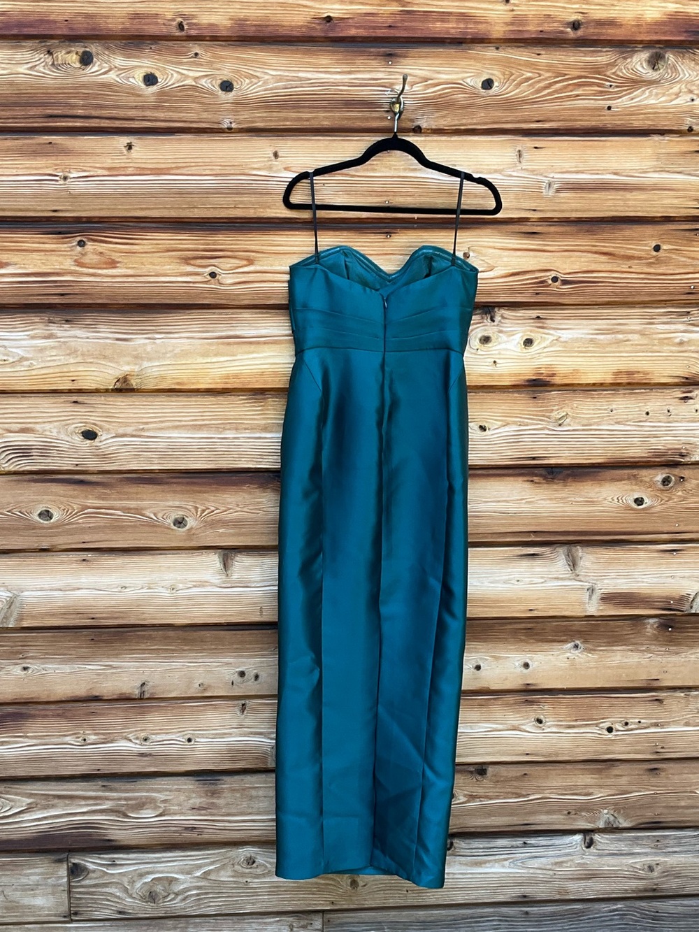 NWT Donna Karan Green Strapless Sweetheart Gown Size 4 - Picture 9 of 13